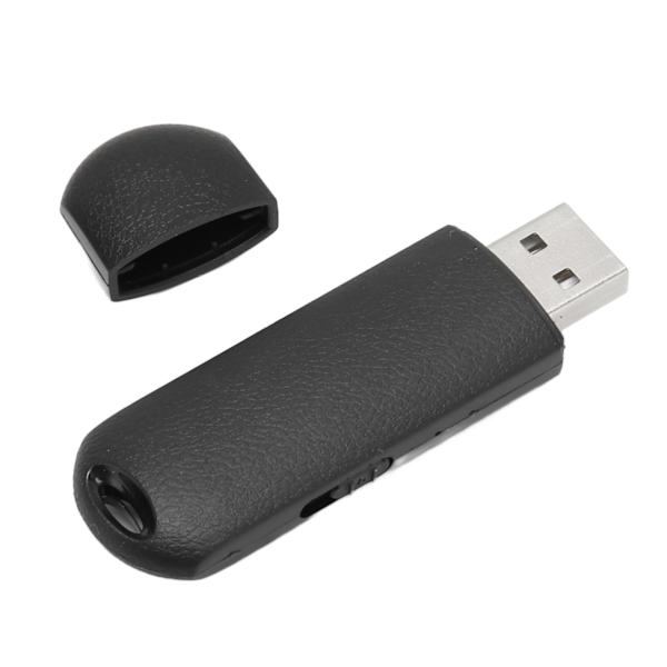 USB-inspelare HD brusreducering röstaktiverad säker en knapp inspelning mininspelare för föreläsningsmöte neutral engelsk svart 16 GB