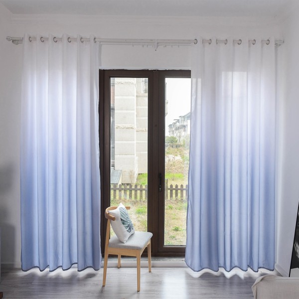 Mörkläggningsgardin för fönster i polyester Mörkläggningsgardin sovrum Vardagsrumsinredning (grå)