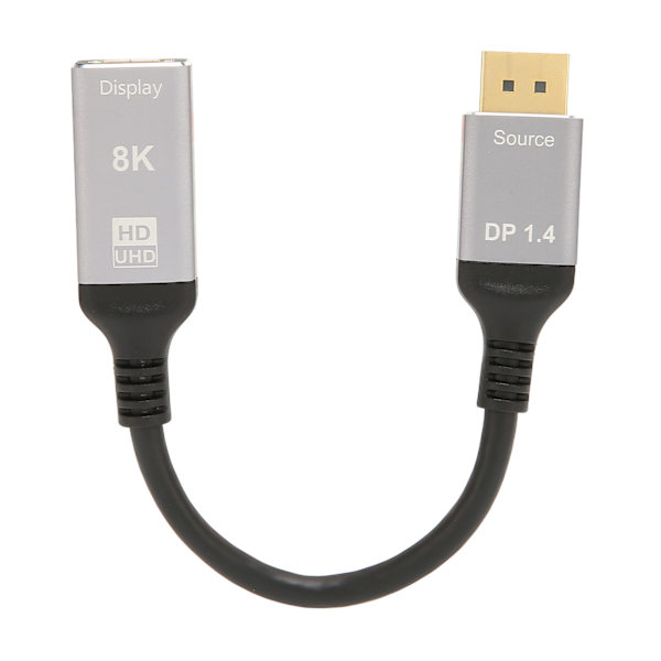 DisplayPort 1.4 - HD Multimedia Interface 2.1 -kaapeli 8K 48 Gbps, tukee HDR 3D AV -sovitinkaapelia kannettavalle tietokoneelle, PC:lle, televisiolle, projektorille