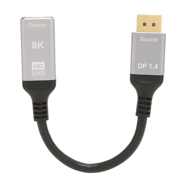 DisplayPort 1.4 til HD Multimedia Interface 2.1 kabel 8K 48 Gbps understøtter HDR 3D AV adapterkabel til bærbar pc tv-projektor