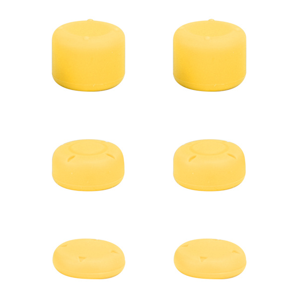 6 st för Switch Lite Joystick Höjdökande Anti-halk Silikon Knappskyddssats (Gul)