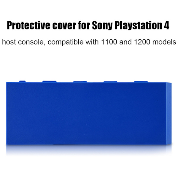 HDD-dekselskall, deksel, frontplate, erstatning for Sony Playstation 4 PS4-konsoll, blå