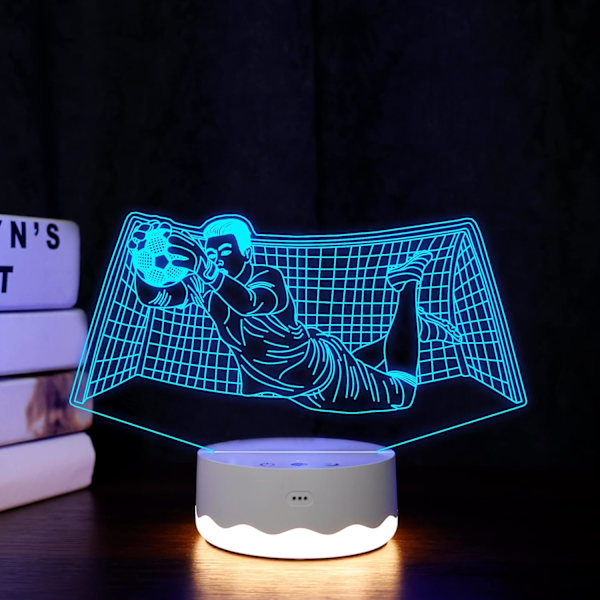 Axolotl 3D Illusionsnattlampa för barn, 3D Optisk USB LED-lampa med fjärrkontroll och beröringsfunktion, 16 färger, blinkande, växlande timer, skrivbordslampor, inredning, fest