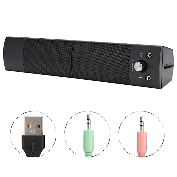 SADA V-117 Kablet datamaskinlyd 3W Hjemmeskrivebord Liten høyttaler Notebook Subwoofer for Surround Sound