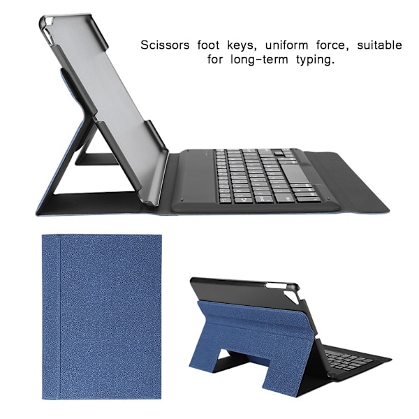 Bluetooth-tablettitietokoneen langaton folio-näppäimistökotelo Apple iPad Prolle 9,7 tuumaa (sininen)