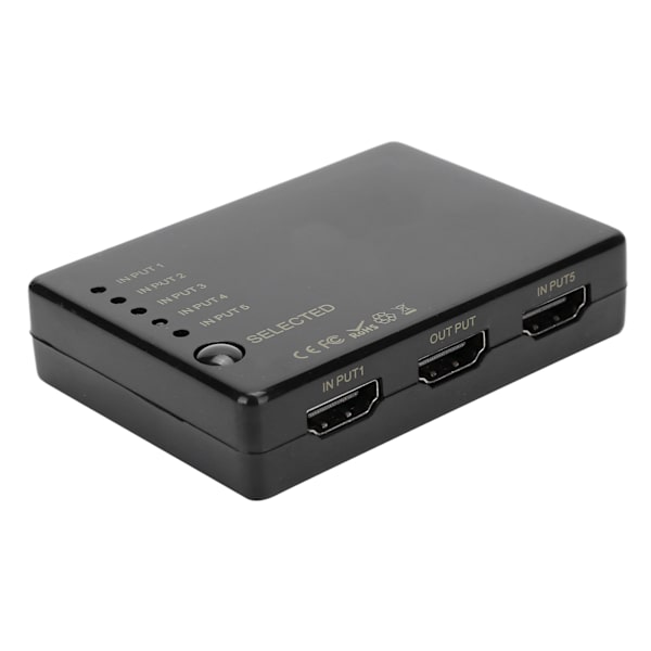 5-portars HDMI-växel för 4K x 2K högupplöst splitter med fjärrkontroll