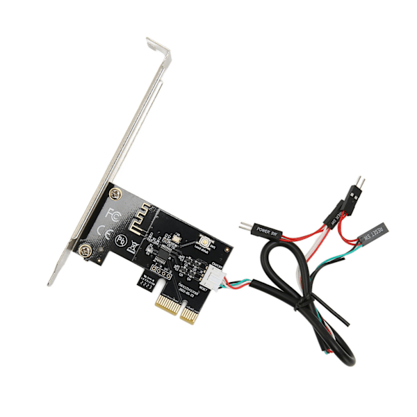 Datorns strömbrytare återställningsknapp PCIE-kort APP fjärrkontroll PCIE X1-portkort för PC-dator