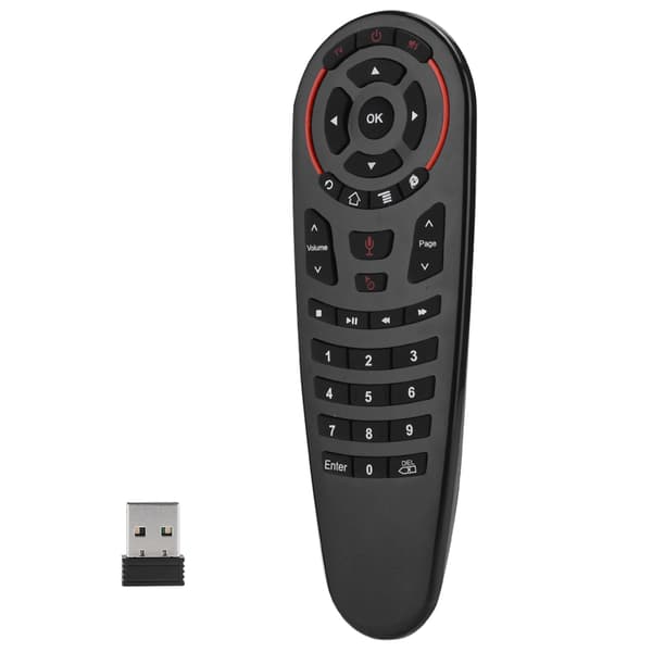 G30 Stemmestyrt Fjernkontroll 33 Taster for Android Datamaskin TV-boks Generelt med Bluetooth-mottaker
