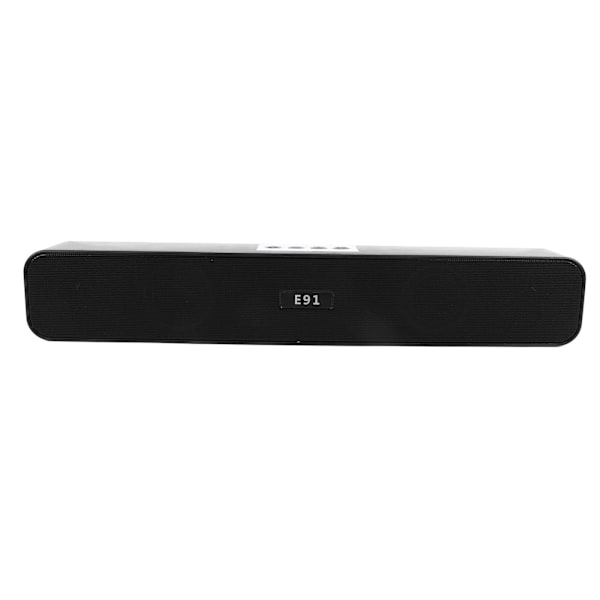 Computer Bluetooth-højttaler Stereo Høj Lyd Rustfrit Stål Bærbar Højttaler med Lys til Hjemmefest