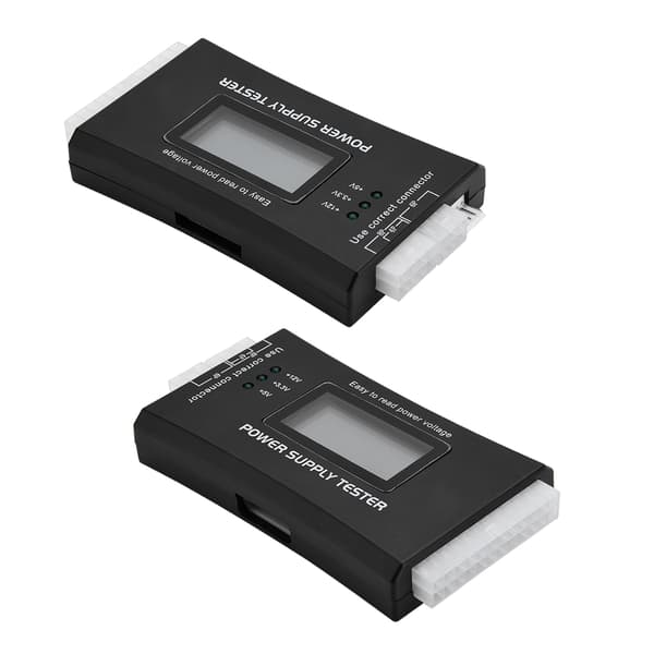 Datamaskin PC 20/24 Pin LCD Strømforsyningstester ATX BTX ITX Plastskall