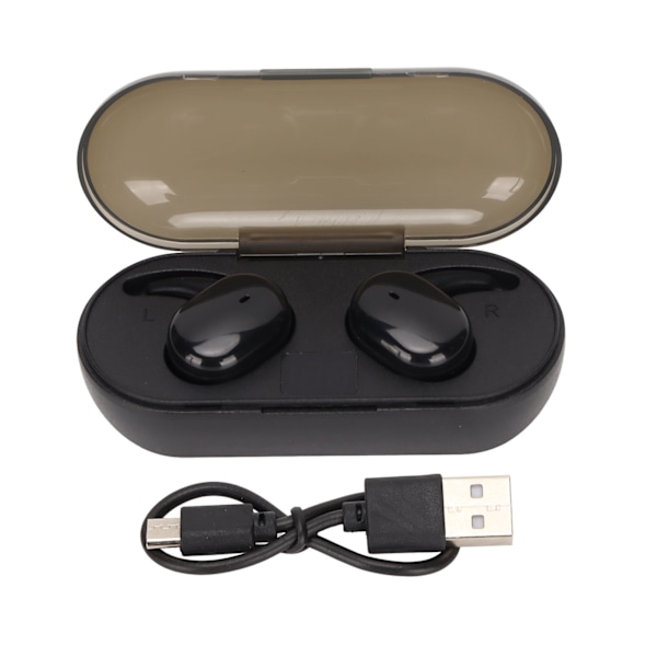 Trådlösa öronsnäckor HiFi Stereo Brusreducerande Bluetooth 5.0 Hörlurar med Laddningsfodral