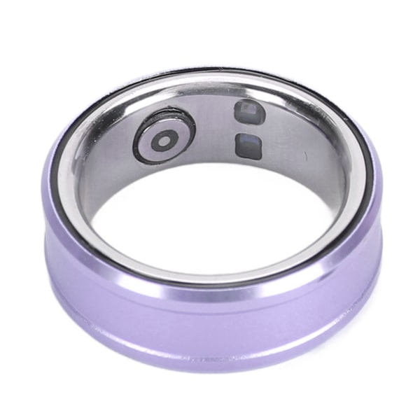 Smart Ring IP68 Vanntett Helse Tracker Søvnmonitor Bluetooth Fitness Ring for Temperatur Stegtelling Lilla 20