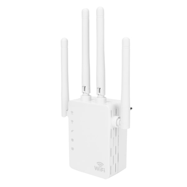 WiFi-repeater 1200M trådlös extender 2.4G/5G dubbla nätverksportar externa 4 antenner