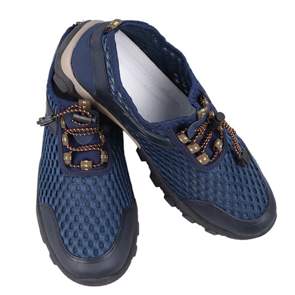 Herre Mesh Sko Pustende Lett Klatresko Casual Utendørs Anti Slip Sneakers for Sommer Blue 42