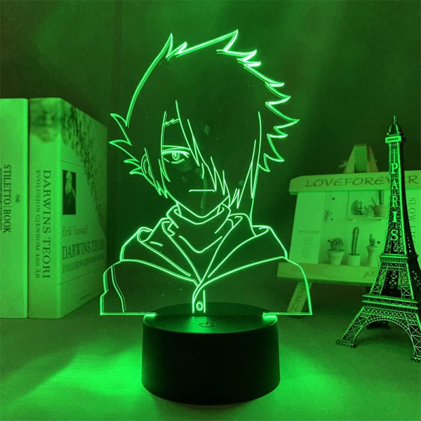 3D LED Illusionslampe Anime The Promised Neverland Ray Figur Nattelys for Jente og Gutt Romdekor RGB 16 Farger Bordlampe Barn Bursdag Jul Gave