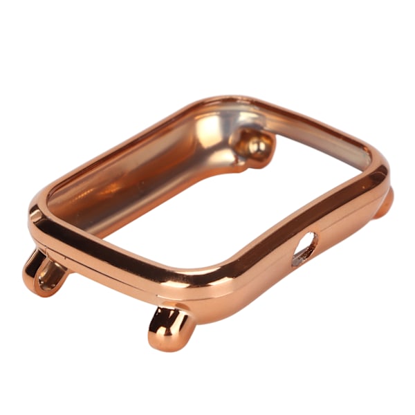 Watch Full Edge Protector Frame Case Bumper Shockproof Housing Shell for Huami Amazfit Bip U SmartwatchRose Gold