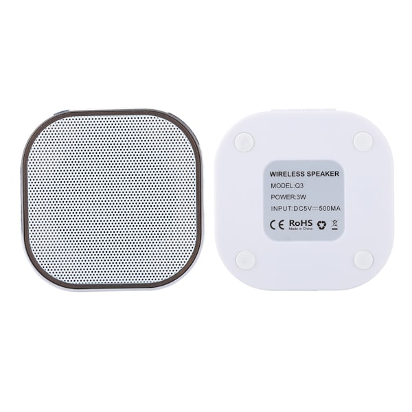 Mini kannettava langaton tietokoneen sub-woofer Bluetooth-kaiutin tukee TF-korttia (hopea)