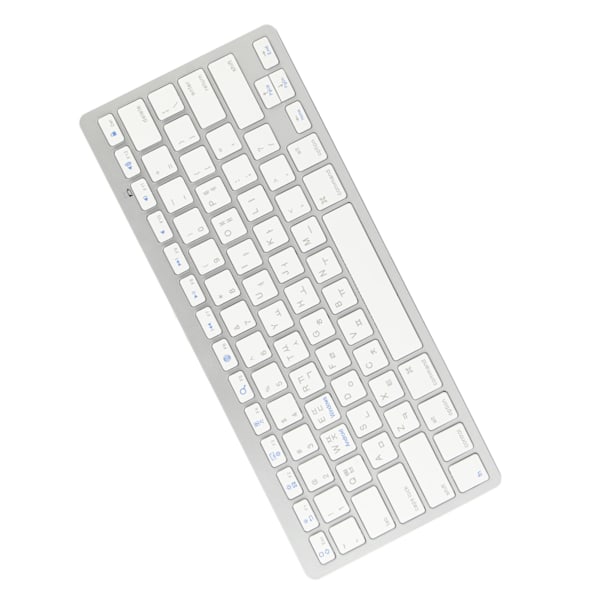 Trådløst tastatur Mini 78 taster Ultra tynt bærbart hvitt datamaskintastatur for Android for OS X for IOS for WindowsKorean