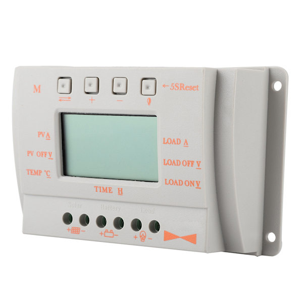 12V intelligent solcellelader MPPT solcellekontroll med LCD-skjerm (20A)