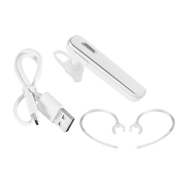 Wireless Bluetooth 4.1 Stereo In-ear Headset Sports Business Hands-free Earphone with Mic White