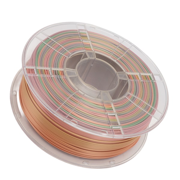 3D Silke PLA Filament 1,75 mm Multicolor 2,2 lbs Matte Gradient Farver 3D Print Filament til FDM 3D Printere