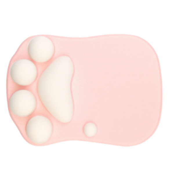 Ergonomisk musmatta, mjuk, bekväm, halkfri bas, söt kattklosmusmatta för hem och kontor