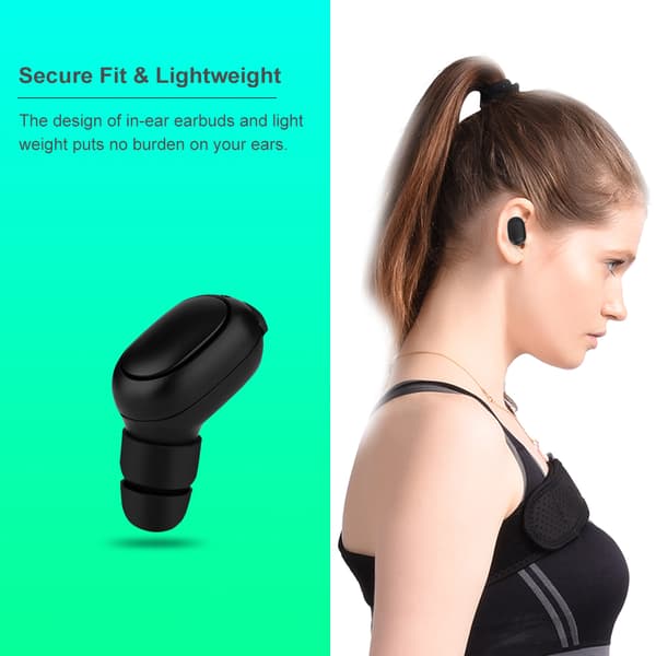 Mini Earpod Bluetooth 4.1 Mer Stabil & Lengre Musikkavspilling Bluetooth Earpod for Telefoner/ PC