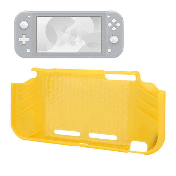For Switch Lite spillkonsoll kontroller TPU beskyttende deksel med joystick-knapphetter sett gul
