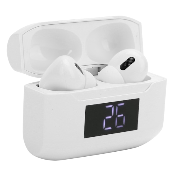 Digitalt display ægte trådløs Bluetooth 5.1 Air3 headset HIFI stereo vandtæt øretelefon hvid