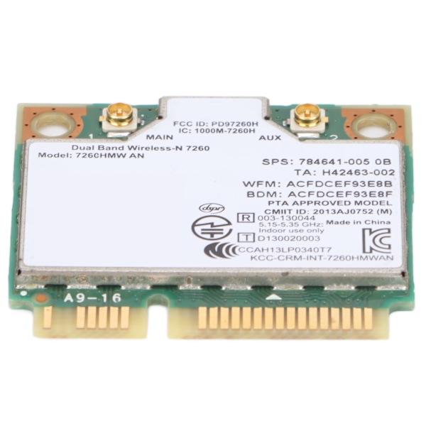 Netværkskort 802.11a/B g/n Dual Band 2.4G/5G 300Mbps PCIE Trådløst Netværkskort