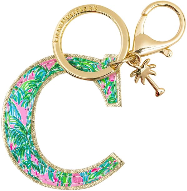 Initial nøkkelring, bokstavveskeanheng for kvinner--A
