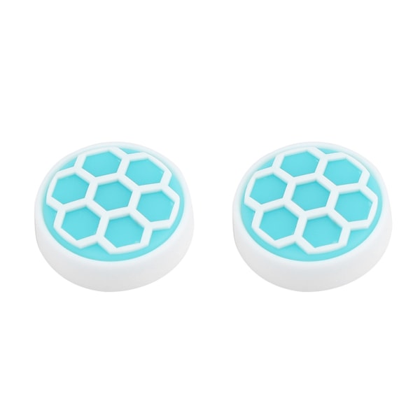 Tommelgrepsett Joystick Cap Silikong Kontrollerbeskyttelse Sklisikker Cap for Switch Lite(Beehive Green)