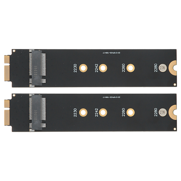 2 st för SATA M.2 NGFF SSD till 2010 2011 för OS X Air A1370 A1369 Konverteradapterkort (12+6 Kontakter)