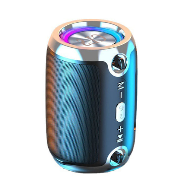 Smart Bluetooth-högtalare Dubbel membran Stereo Surround Subwoofer Hög volym Trådlös högtalare för utomhus- och hemmet Svart Plus Edition