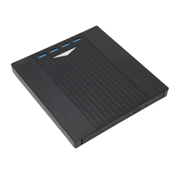 Extern DVD-enhet USB 3.0 Lågbrus Andningsljus Minneskortplats Plug and Play DVD-brännare för bärbar dator
