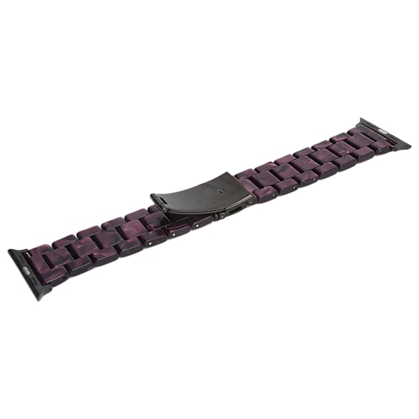 Til IOS Watch Rem Strop Udskiftning Lilla Mønster Unik Fashionabel Resin Watchband Til 38mm/40mm