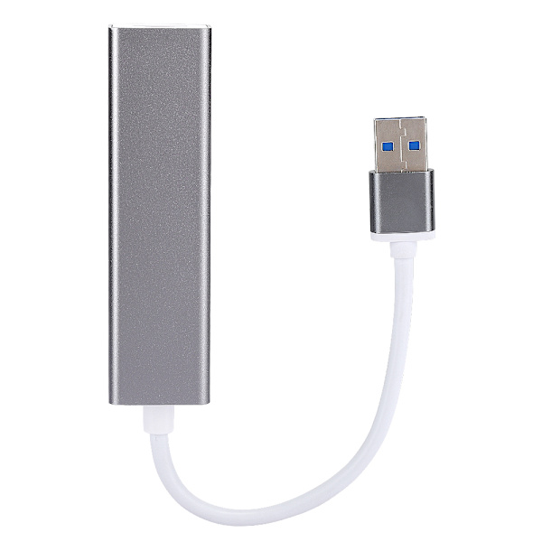 DM HE83 Aluminium Alloy Wired Nätverkskort 100M USB 3.0 HUB Adapter USB till RJ45