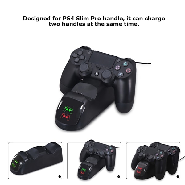 DC 5V Kahva Gamepad Kaksi Laturia Lataustelakka PS4 Slim Prolle