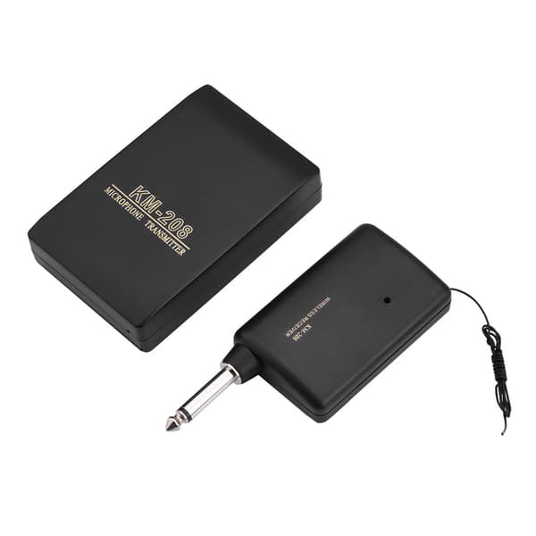 Mini Clip-on håndfri trådløs mikrofon kit FM-sender modtager