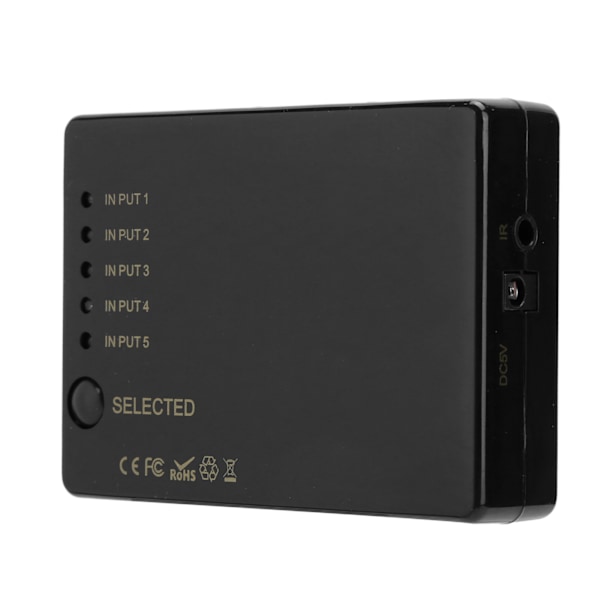 5-portars HDMI-växel för 4K x 2K högupplöst splitter med fjärrkontroll