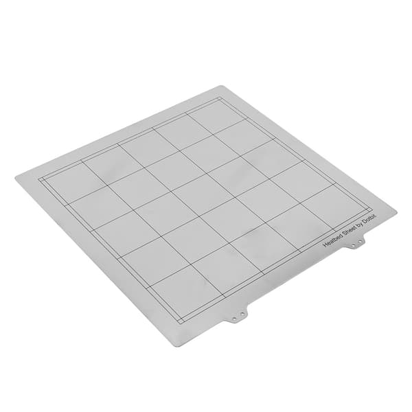 300*300mm Varmt Seng Stålplade (Sølv) + Platform Magnetisk Mærkat (Sort) 3D Printer Tilbehør