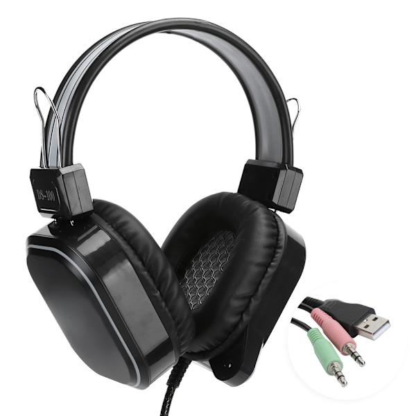3,5 mm spelheadset med mikrofon brusreducering stereo passform för Xbox ONE/PS3/PS4