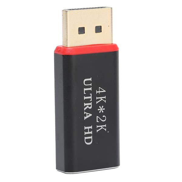 4K DP han til HD multimedia interface 1.4V hun adapter guldbelagt konverter sort