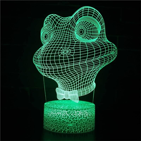 3D Illusion Lampe Dyr Natlys 16 Farver med Fjernbetjening Led USB Skrivebordslampe Gave Soveværelse Hjem Dekoration Lys