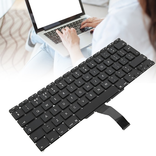 Tastaturutskifting Svart UK-layout Høy følsomhet Passer for Macbook Air 11\" A1465