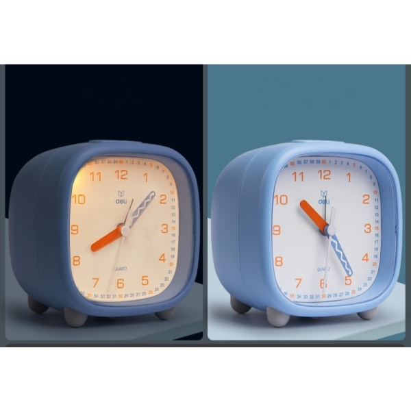 New student children's special boy and girl bedroom get up artifact silent night light alarm clock