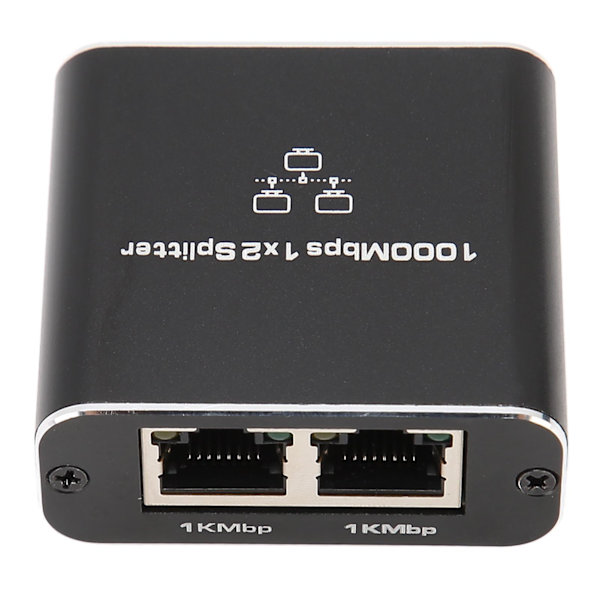 1000 Mbps Ethernet-kabelsplitter 1 til 2 Kompatibel med Cat5 Cat5e Cat6 Cat7 To enheder deler RJ45-netværkssplitter