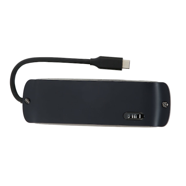 8 i 1 Dockingstation Multifunktion 4K30Hz HD Multiport USB 100M Netværksport USB C Hub Adapter Navy Blue