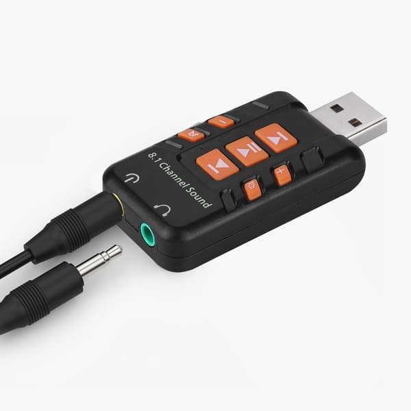 USB Ekstern Drive-fri 8.1 Kanal 3D Lydkort Adapter til WIN/MS Desktop Computer PC
