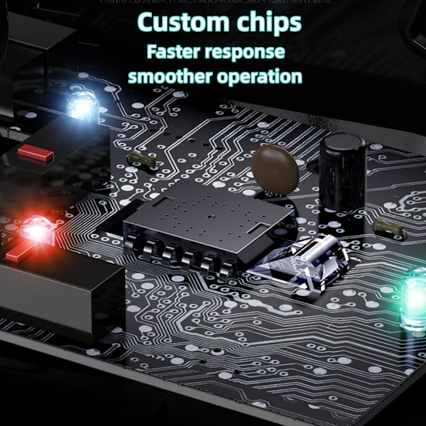 Ledningsforbundet Gaming Mus, Optisk USB Mus til Laptop/Desktop, Ergonomisk, med 6 Programmerbare Knapper, 4 Justerbare DPI op til 4000 DPI